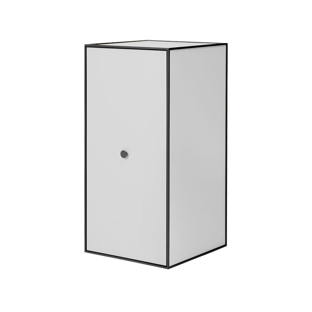 Audo Copenhagen Frame 70 oppbevaring light grey, dør, 2 hylleplater