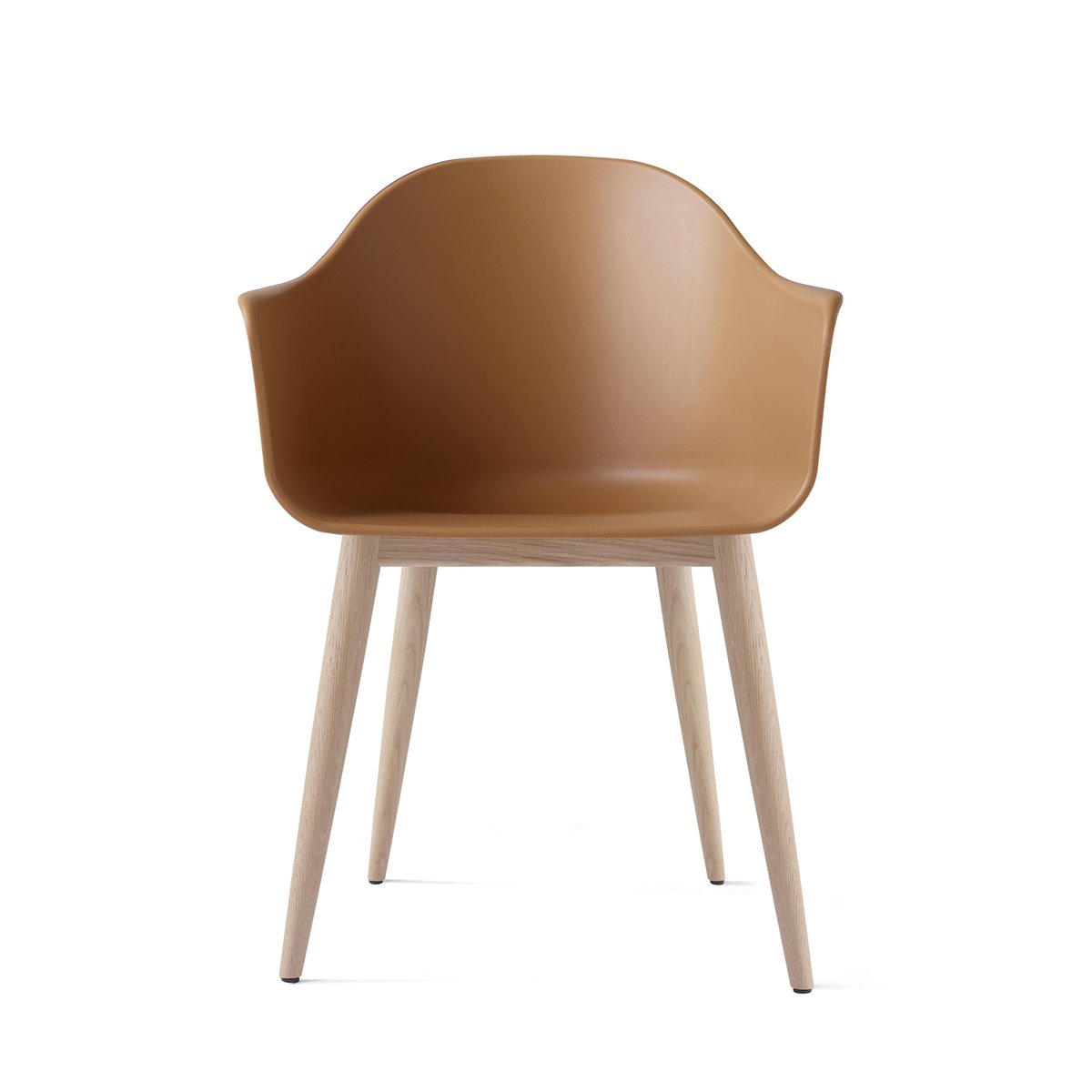 Audo Copenhagen - Harbour Dining Chair Natural Oak Base Shell Khaki - Spisestoler - Norm Architects - Grønn - Metall/Syntetisk/Plast