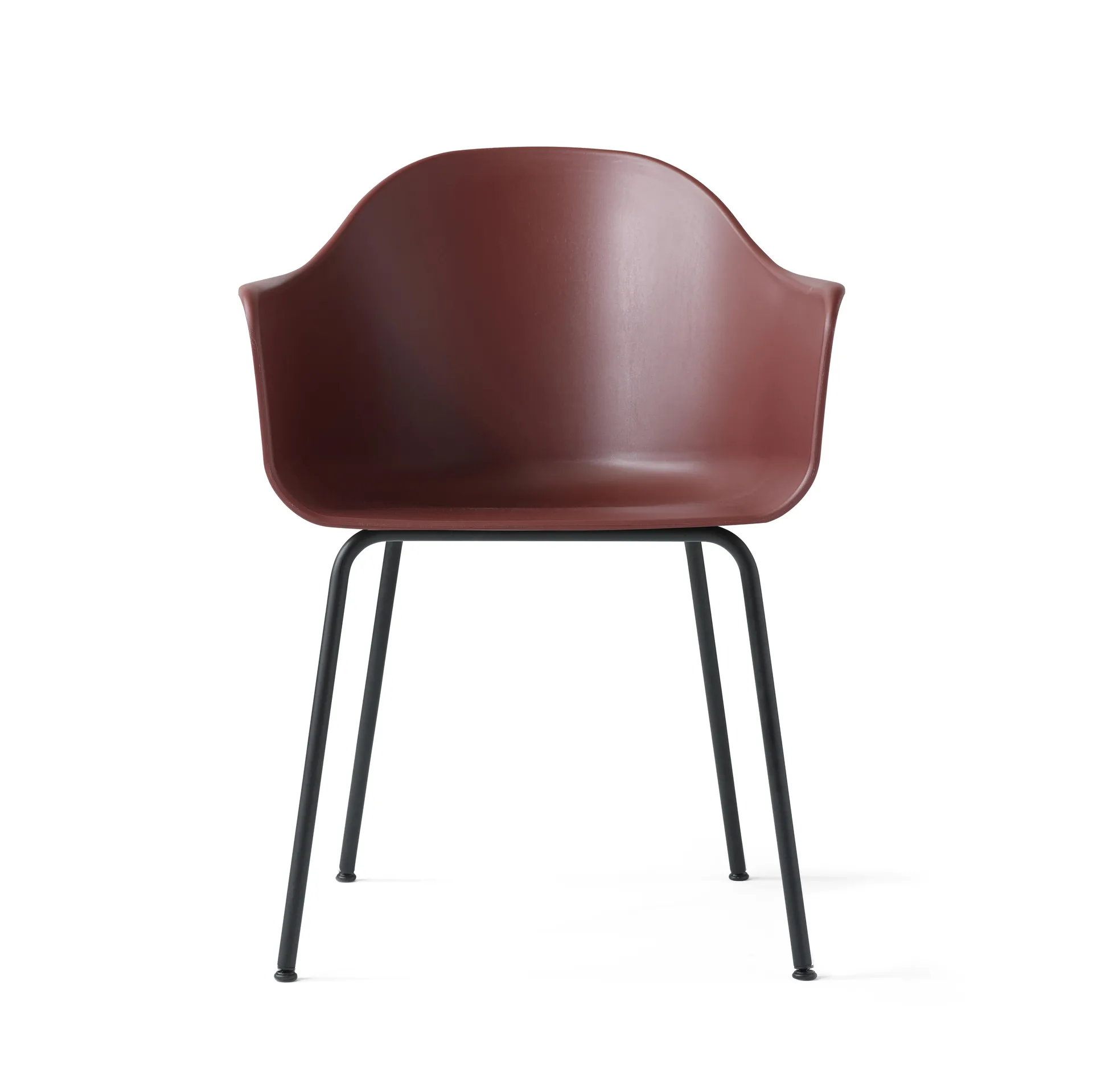 Harbour chair stol armlene, stål bein, burned red Audo Copenhagen