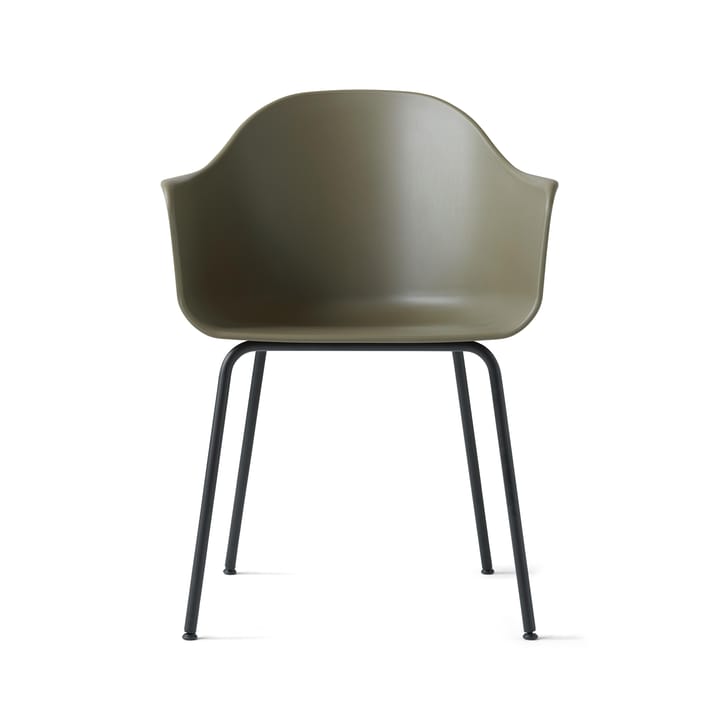 Harbour chair stol armlene, stål bein - olive - Audo Copenhagen