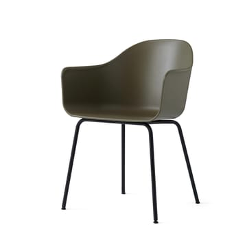 Harbour chair stol armlene, stål bein - olive - Audo Copenhagen
