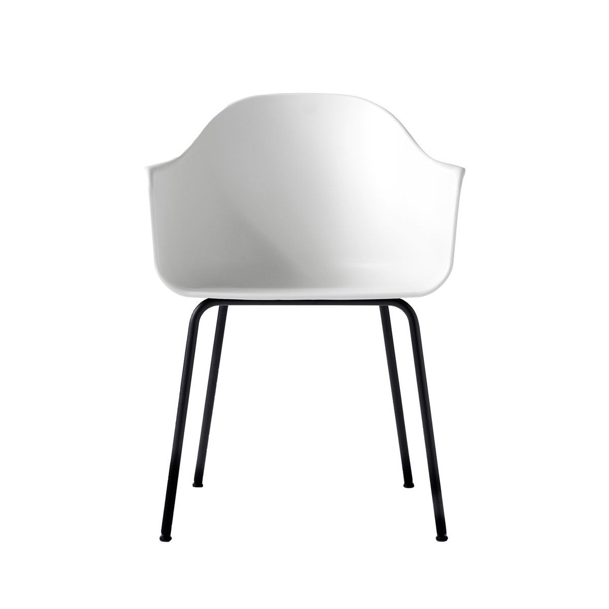 Audo Copenhagen Harbour chair stol armlene, stål bein white