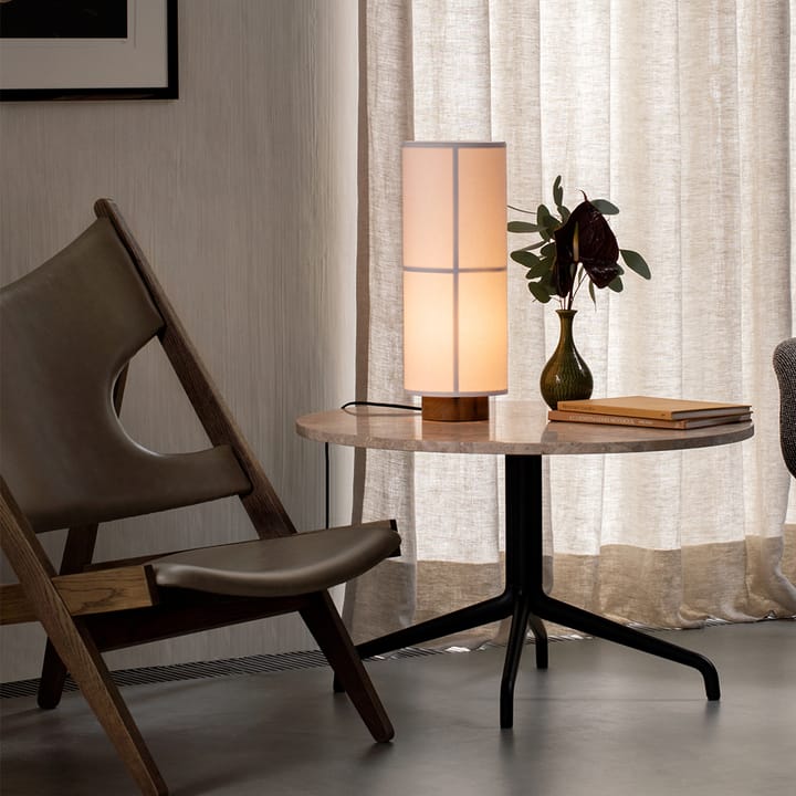 Harbour Column loungebord, oak black, sort stålstativ Audo Copenhagen