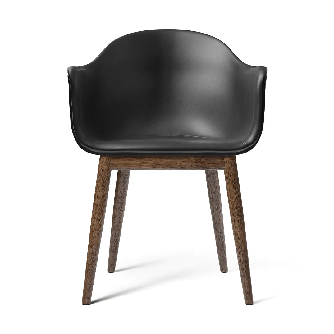 Harbour Dining Chair fullt polstret, Aida 0618-mørkbeiset eik Audo Copenhagen