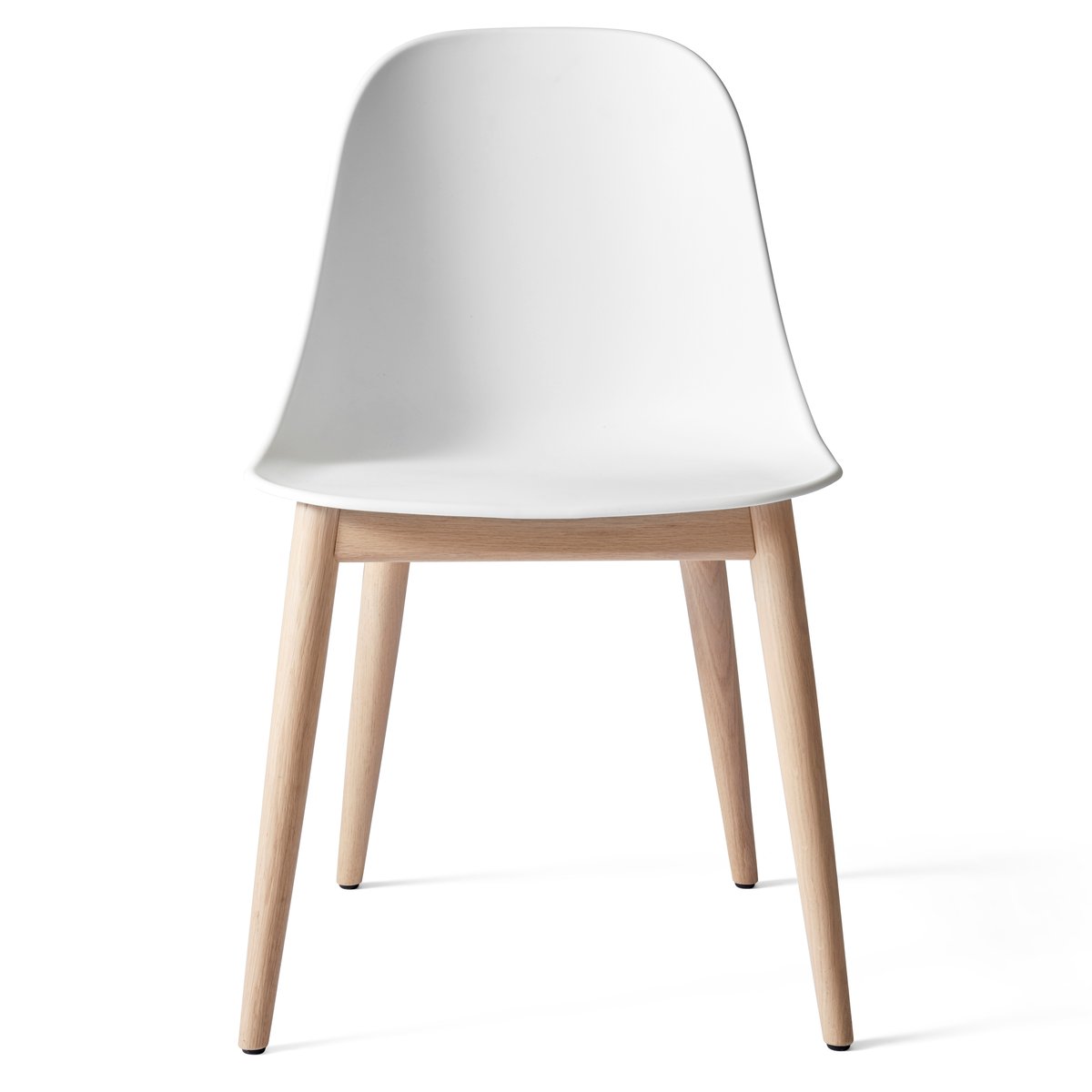 Audo Copenhagen - Harbour Dining Side Chair Natural OakShell White - Spisestoler - Norm Architects - Hvit - Metall/Syntetisk/Plast