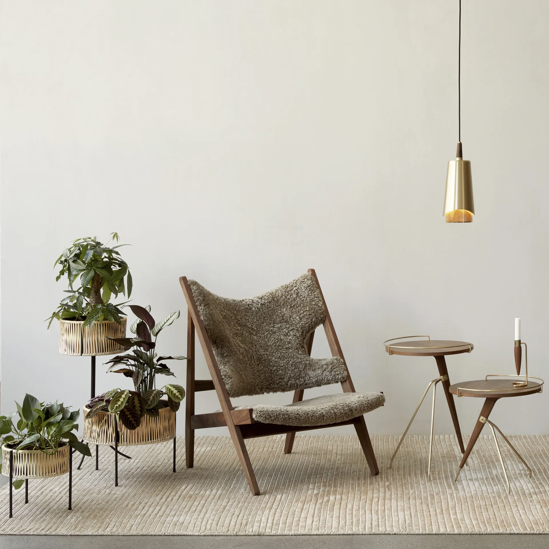 Houkime gulvteppe 170x240 cm, Beige Audo Copenhagen