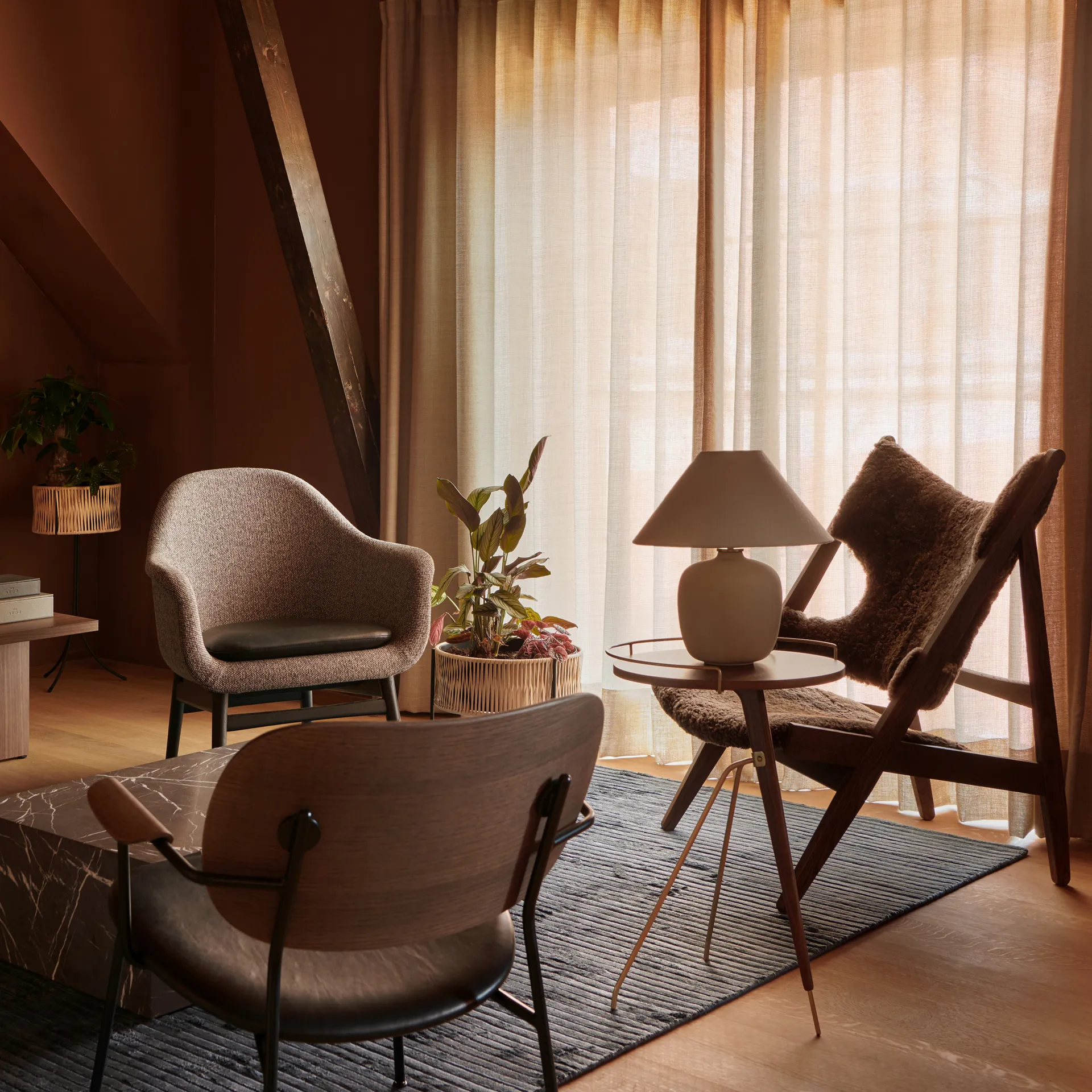 Houkime gulvteppe 170x240 cm, Midnight Audo Copenhagen