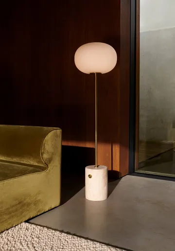 JWDA gulvlampe - Travertin-børstet messing, 130 cm - Audo Copenhagen