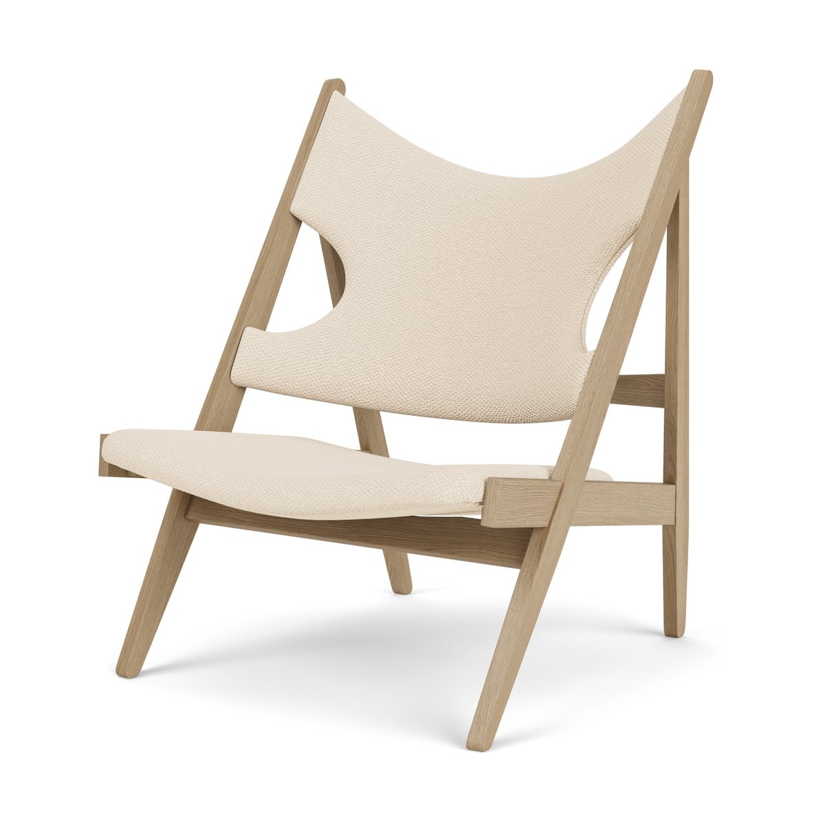 Audo Copenhagen Knitting loungestol Natural oak-Logan Jasmine