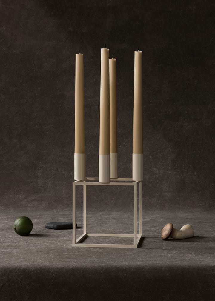 Kubus 4 lysestake, Ivory Audo Copenhagen