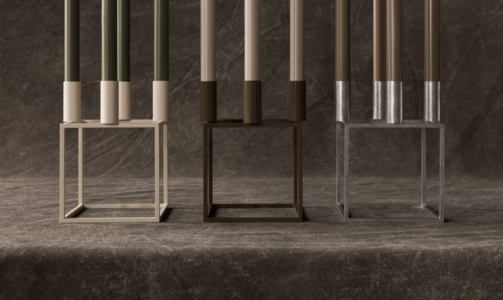 Kubus 4 lysestake, Olive Audo Copenhagen