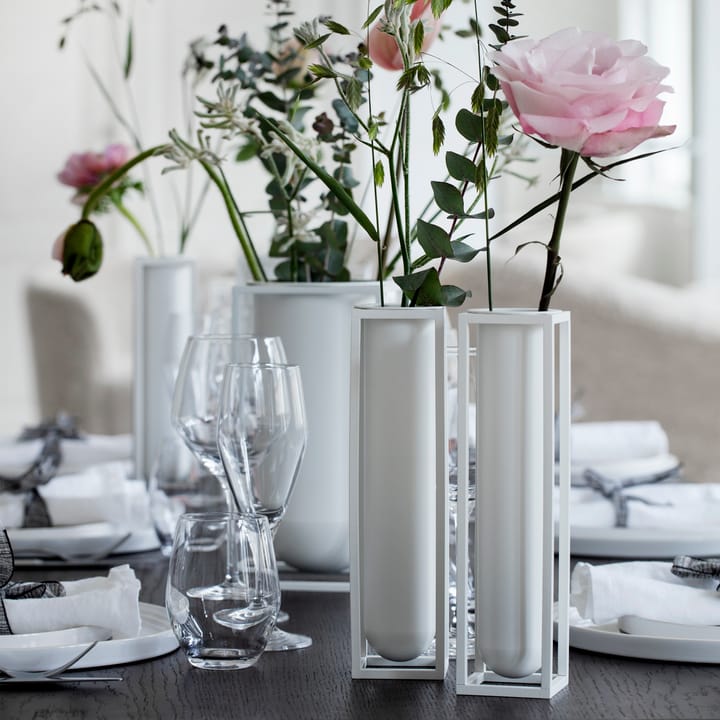 Kubus vase Flora, hvit Audo Copenhagen