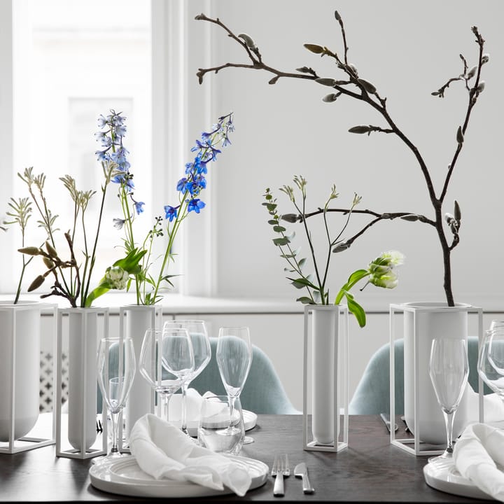Kubus vase Flora, hvit Audo Copenhagen