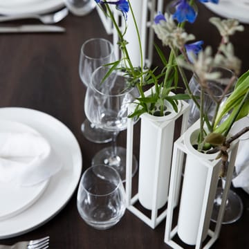 Kubus vase Flora - hvit - Audo Copenhagen
