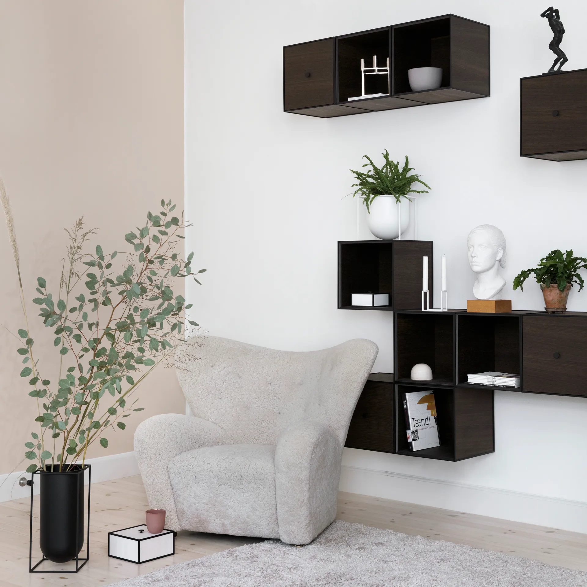 Kubus vase Nolia, Svart Audo Copenhagen