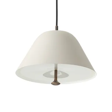 Lehvitete pendel Ø28 cm - Grå-bronsert messing - Audo Copenhagen