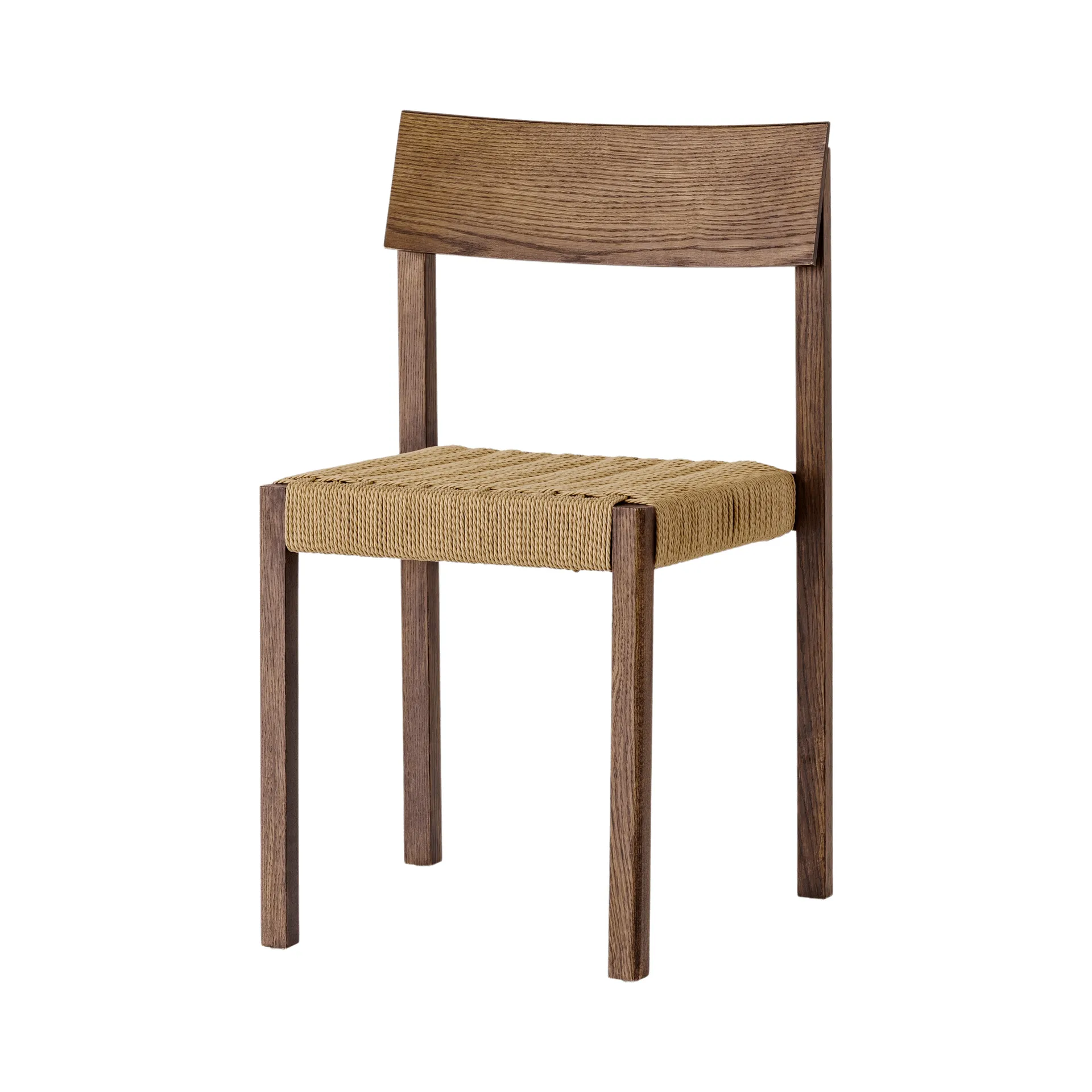 Mauro stol, Dark stained oak-paper cord Audo Copenhagen