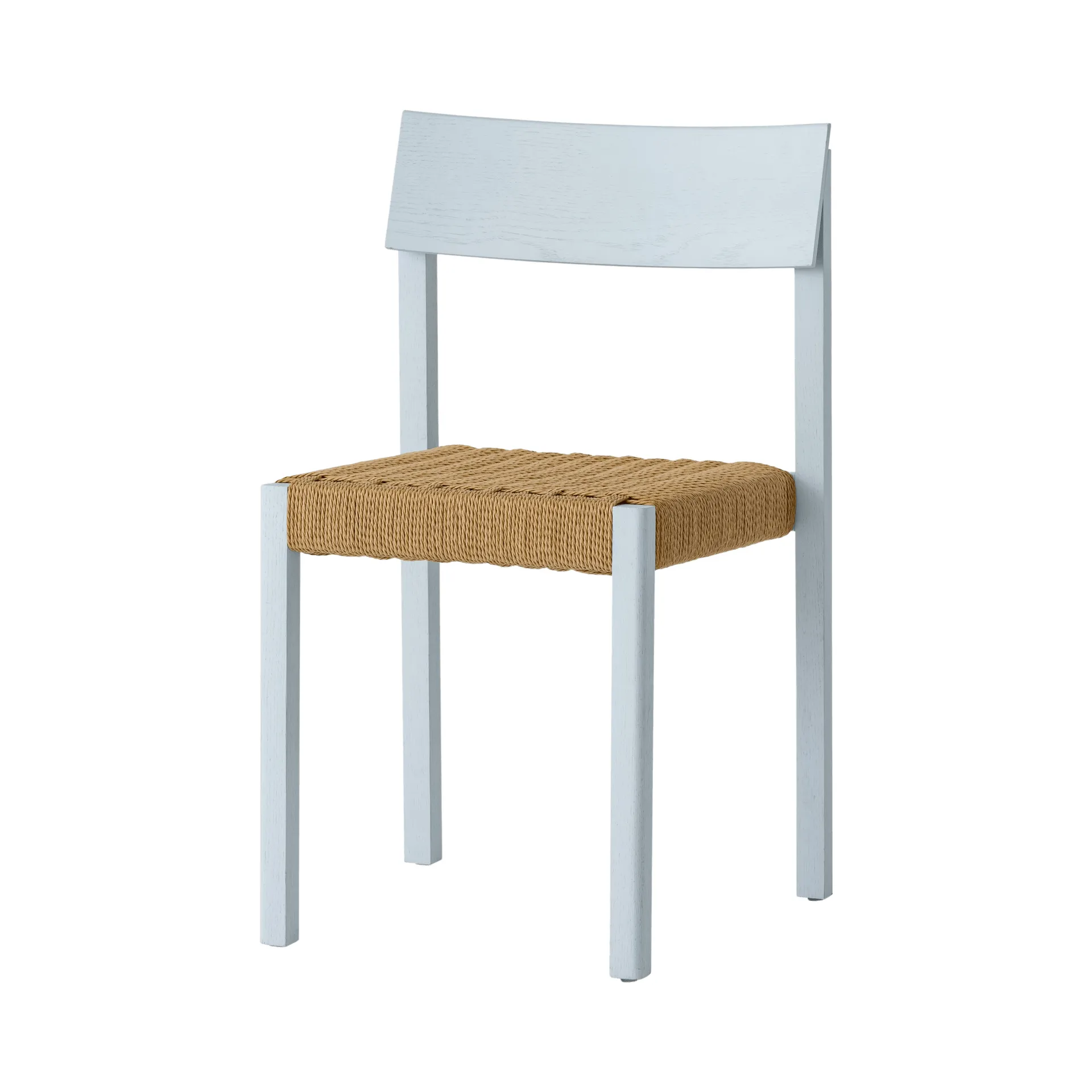Mauro stol, Linen blue oak-paper cord Audo Copenhagen