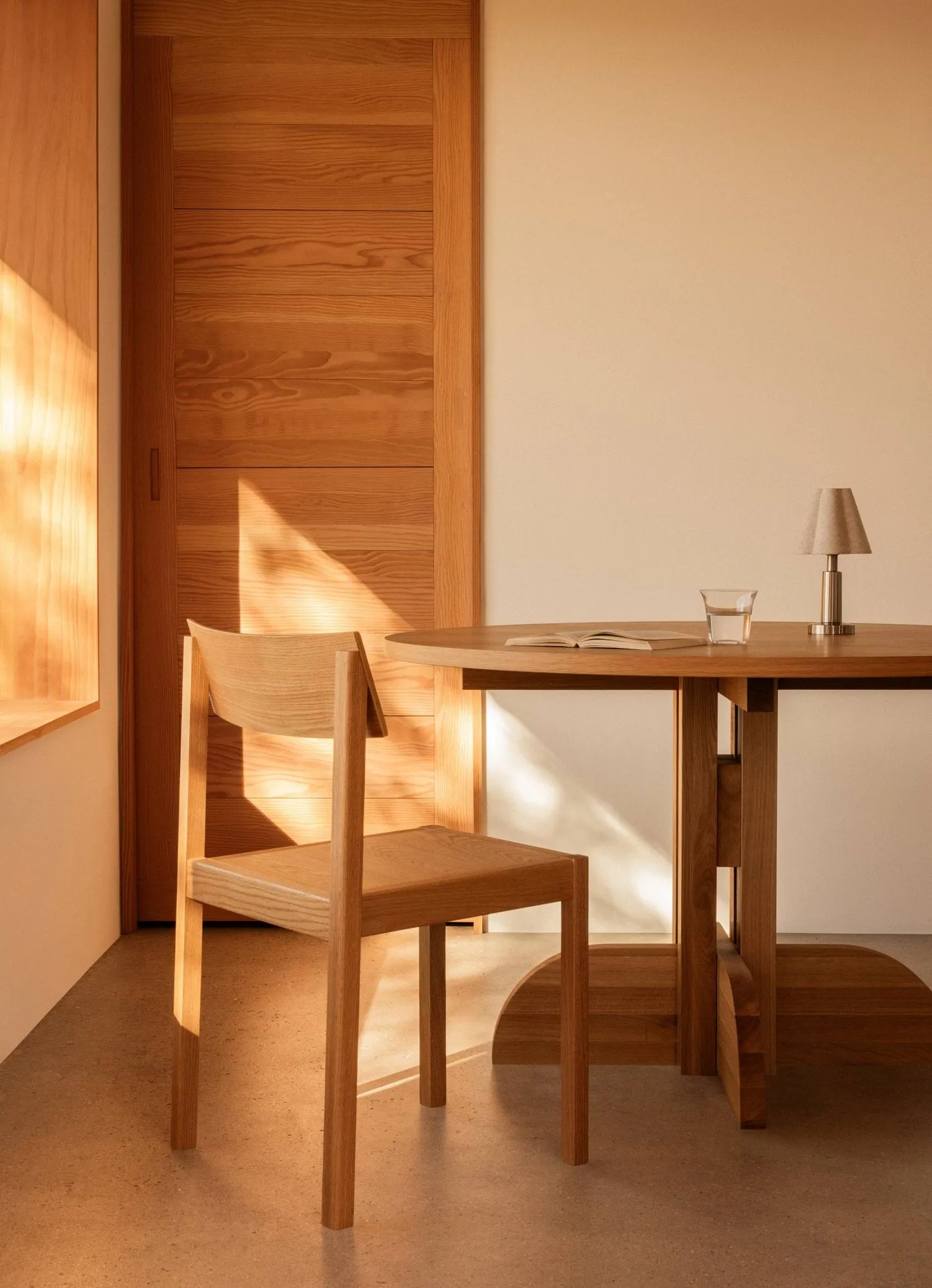 Mauro stol, Linen blue oak Audo Copenhagen