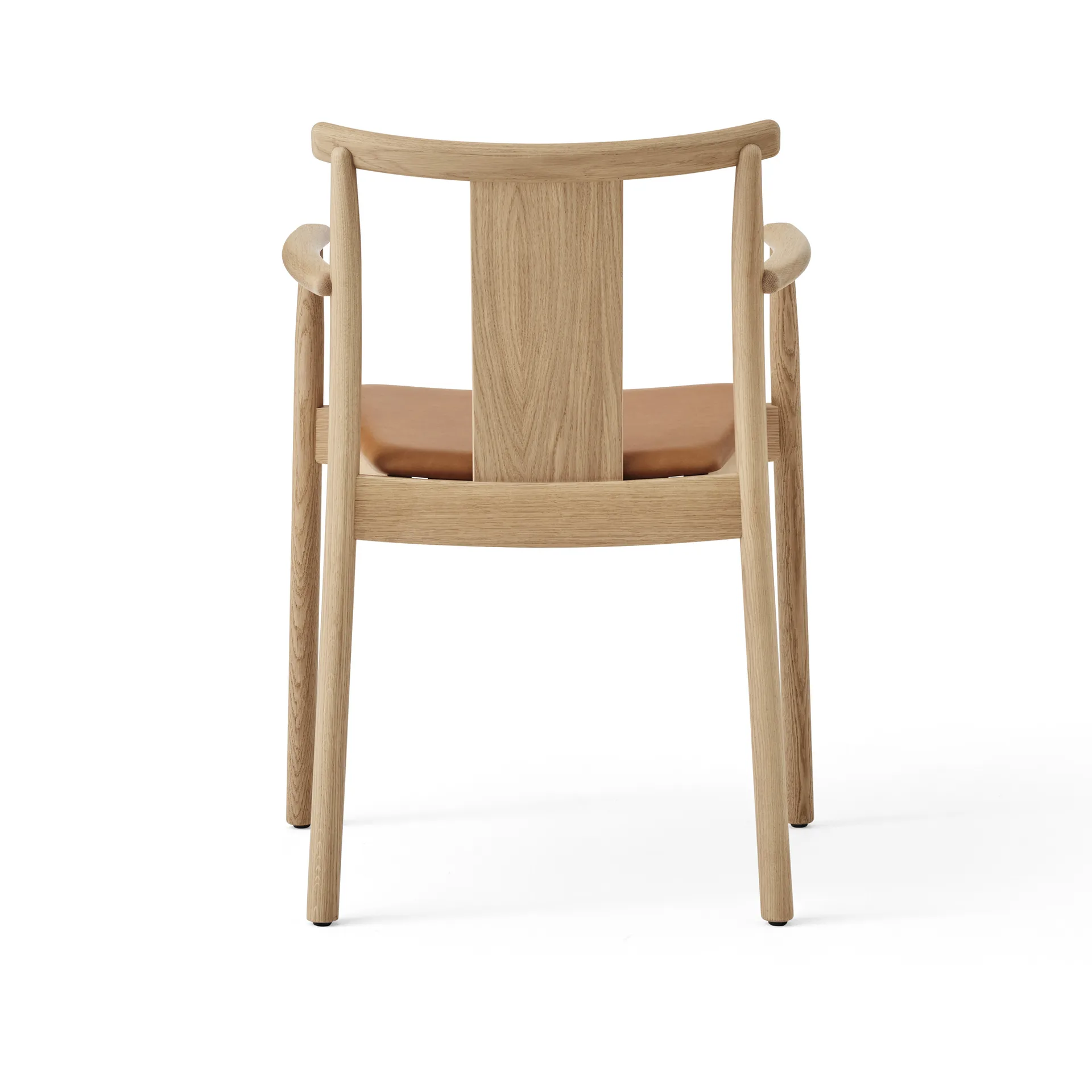 Merkur karmstol med sittepute, Oak- Dakar 0250 cognac Audo Copenhagen