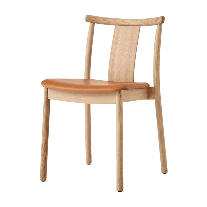 Merkur stol med sittepute - Oak- Dakar 0250 cognac - Audo Copenhagen