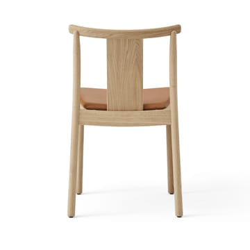Merkur stol med sittepute - Oak- Dakar 0250 cognac - Audo Copenhagen