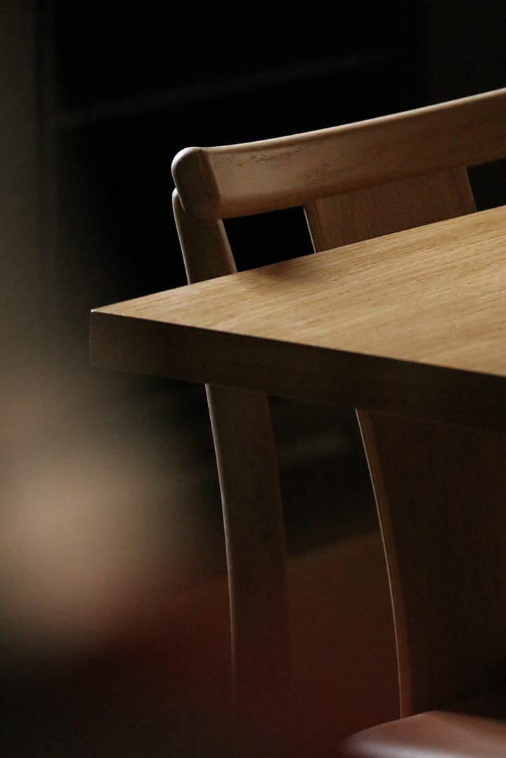 Merkur stol med sittepute, Oak- Dakar 0250 cognac Audo Copenhagen