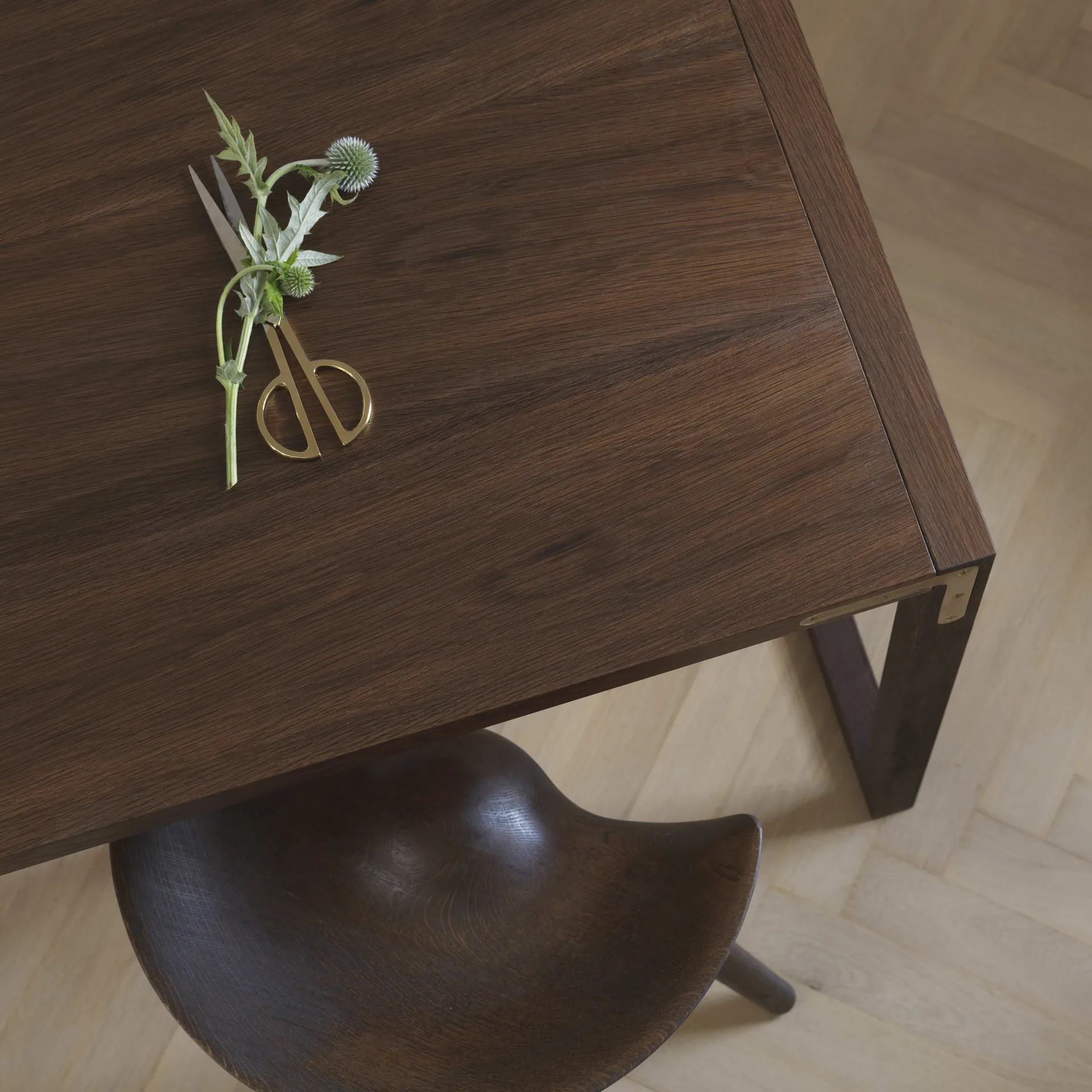 ML42 barstol 77 cm, Brunoljet eik-stål Audo Copenhagen