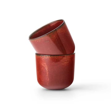 New Norm espressokopp 8,5 cl 2-pakning - Rødglasert - Audo Copenhagen