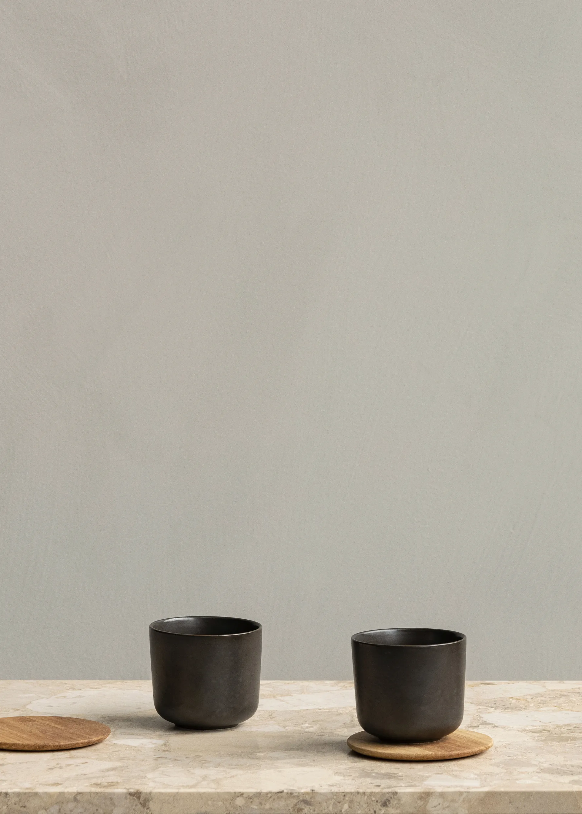 New Norm glassunderlag i tre 2-pakning, Oljet eik Audo Copenhagen
