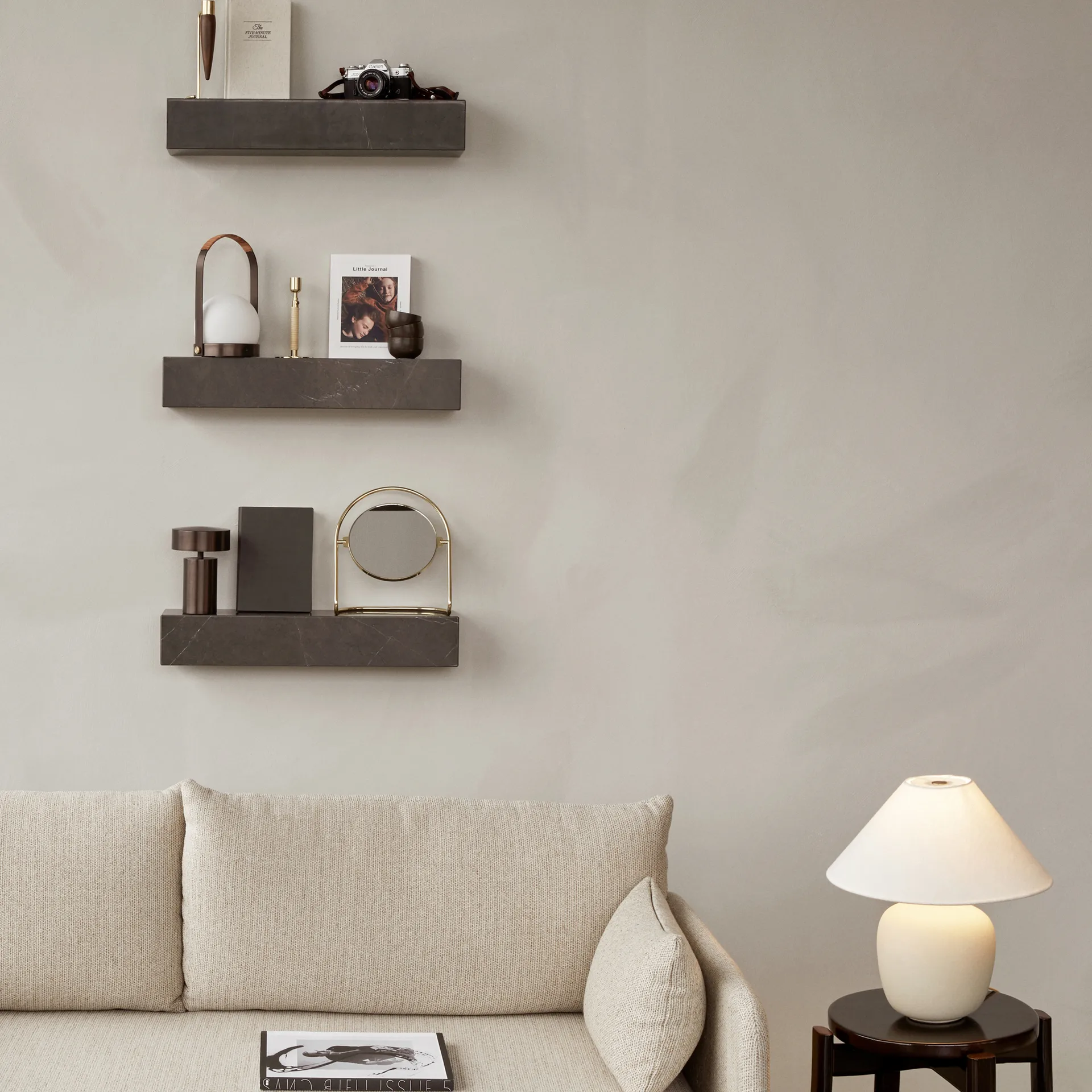 Nimbus bordsspeil 25 cm, Polert messing Audo Copenhagen