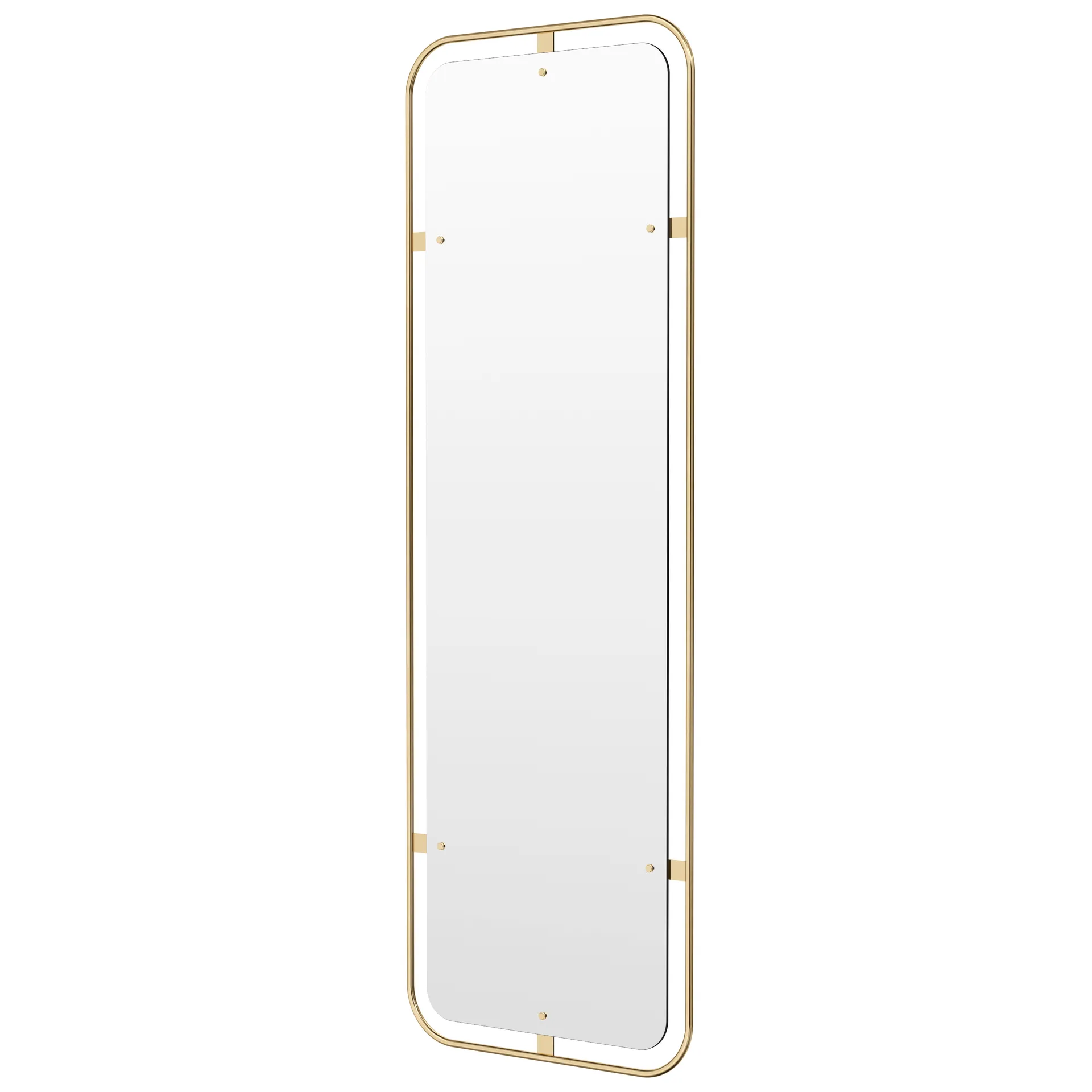 Nimbus speil rektangulær, Polished brass Audo Copenhagen