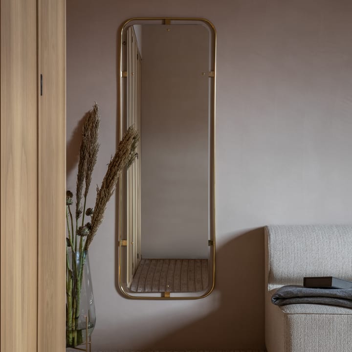 Nimbus speil rektangulær, Polished brass Audo Copenhagen