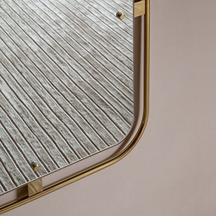 Nimbus speil rektangulær, Polished brass Audo Copenhagen