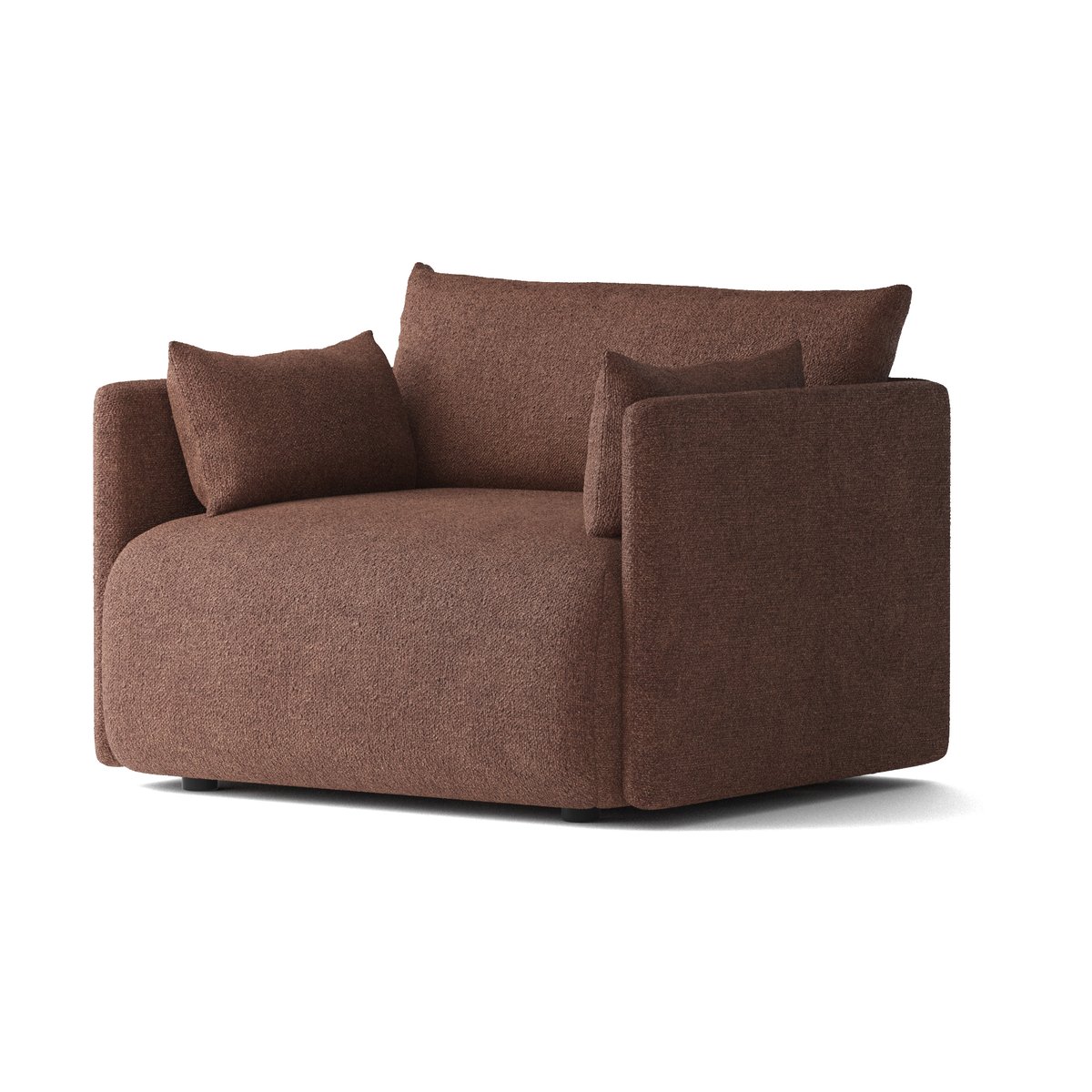 Audo Copenhagen Offset lenestol Audo Bouclé 08 Bordeaux