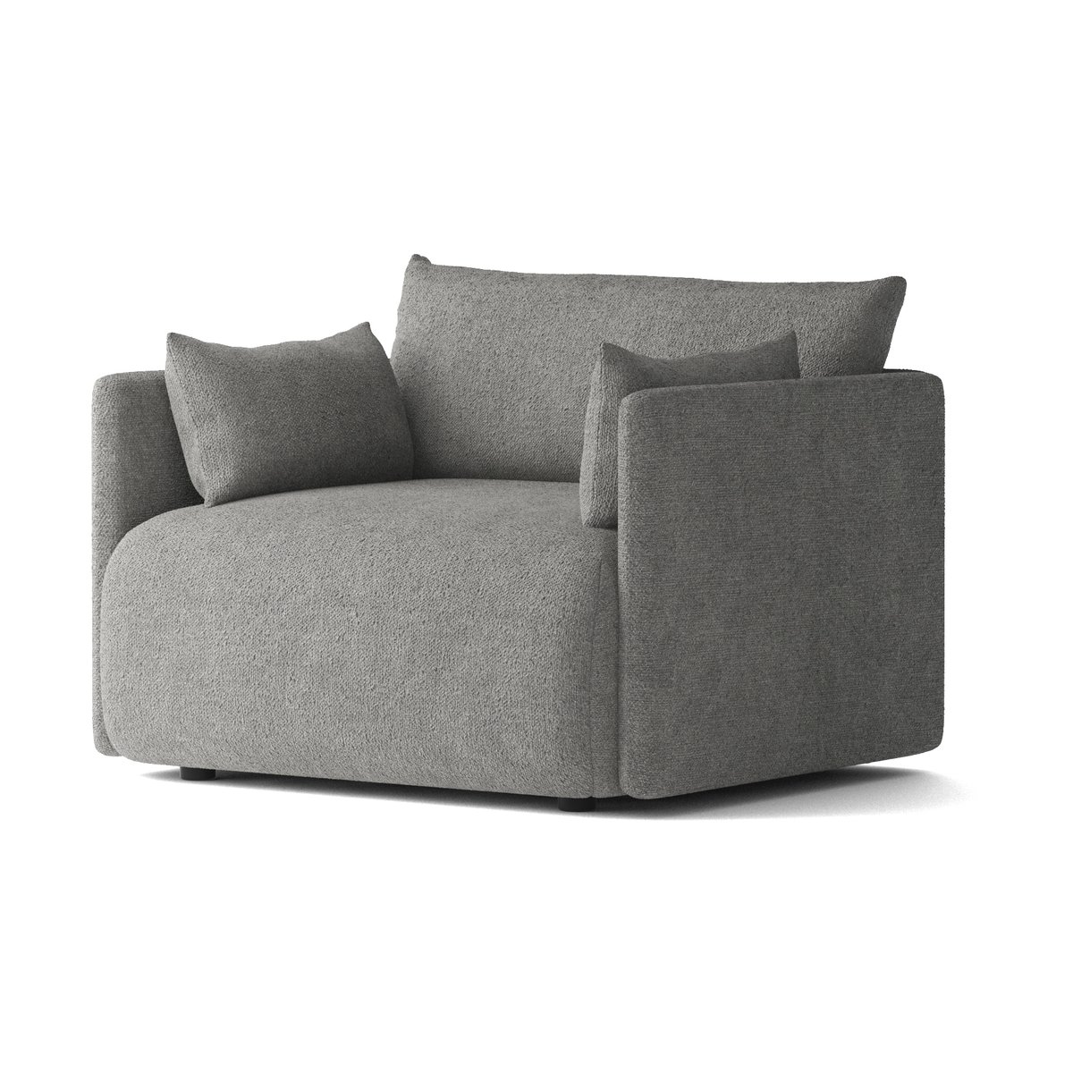 Audo Copenhagen Offset lenestol Audo Bouclé 16 Dark grey