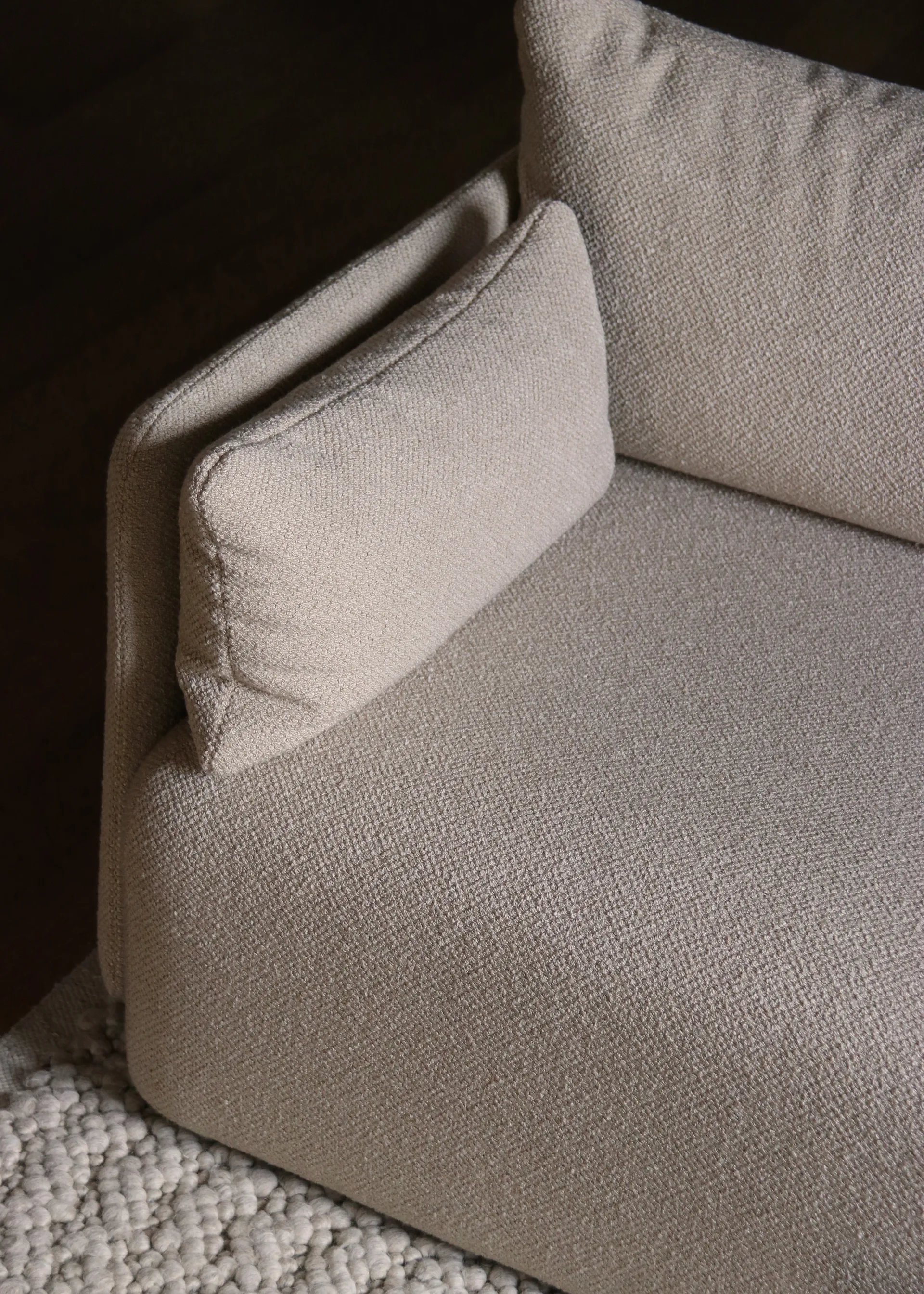 Offset sofa 3-seters, Audo Bouclé 02 Beige Audo Copenhagen
