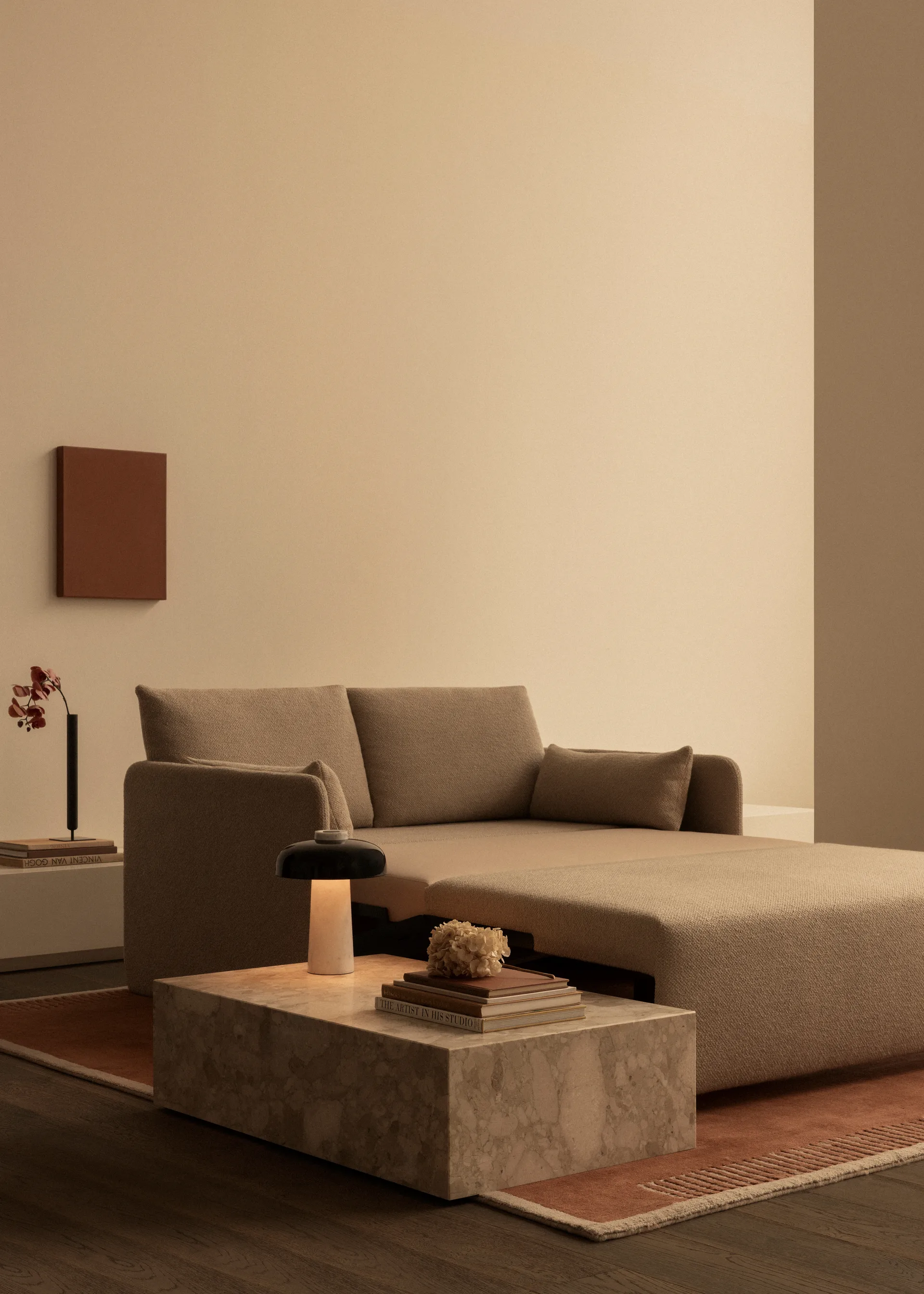 Offset sovesofa 2-seters, Baru 0200 White Audo Copenhagen