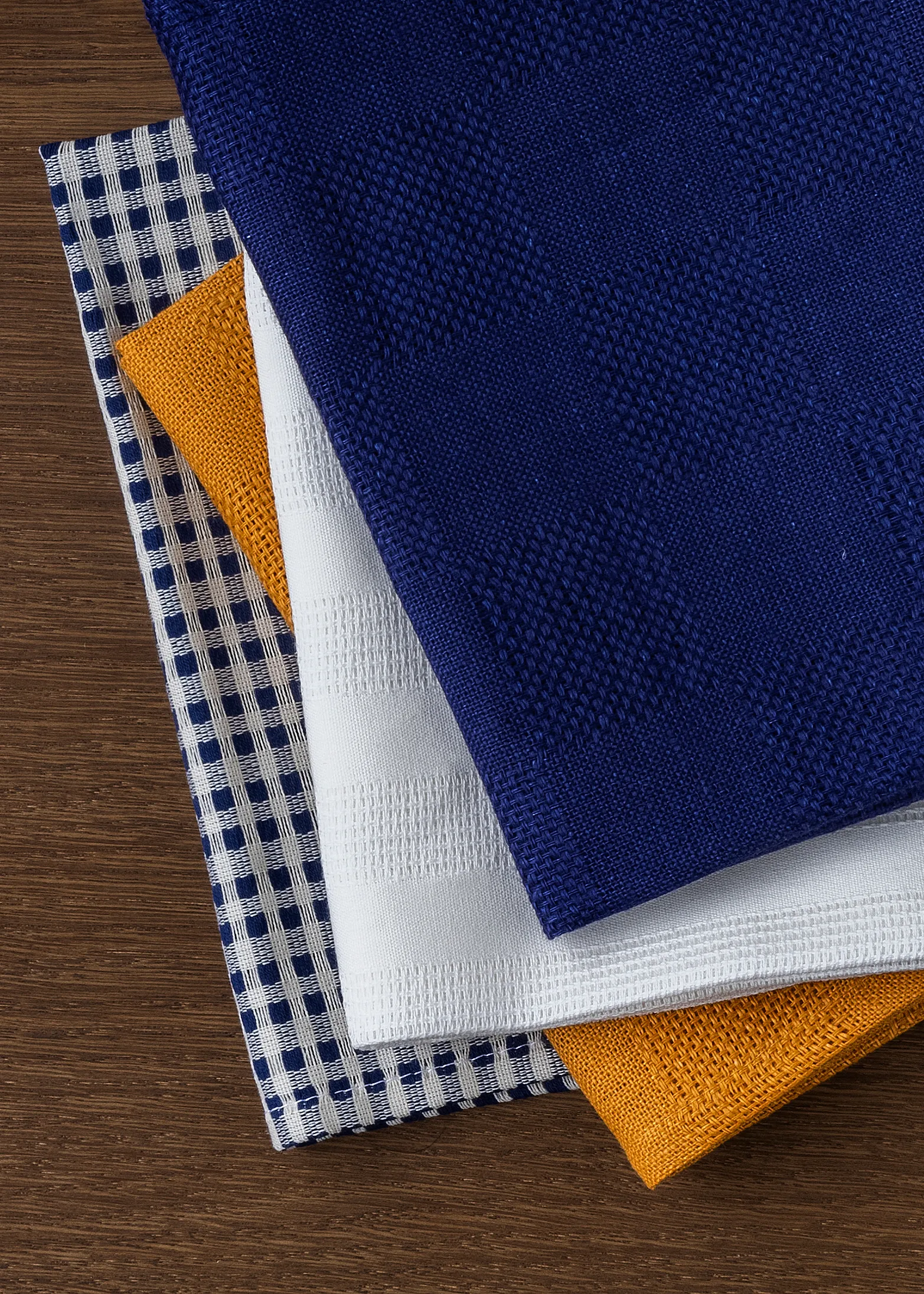 Papilio kjøkkenhåndkle 40 x 64 cm 2-pakning, Indigo-white Audo Copenhagen