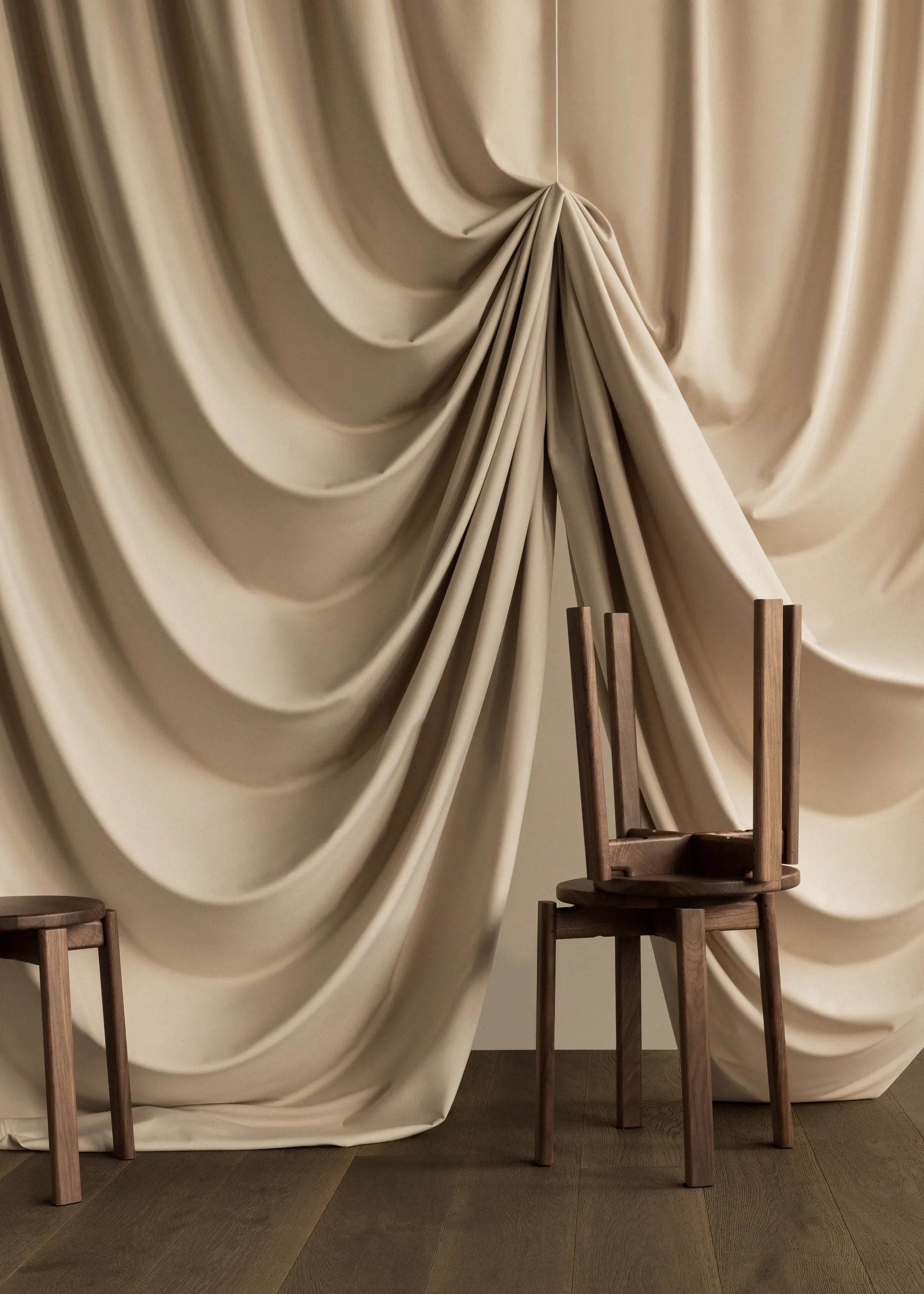 Passage krakk, Mørkbeiset eik Audo Copenhagen