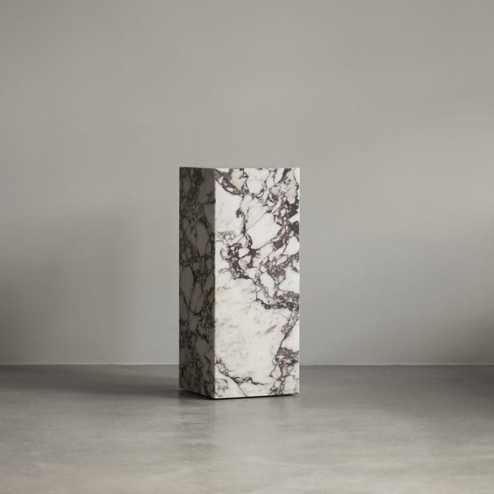 Plinth Pedestal pidestall, Calacatta Viola Audo Copenhagen
