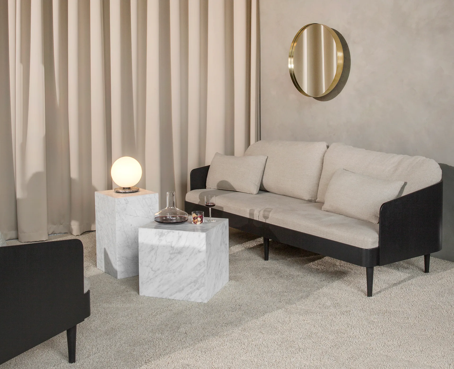 Plinth tall sidebord 30 x 30 x 51 cm, White Audo Copenhagen