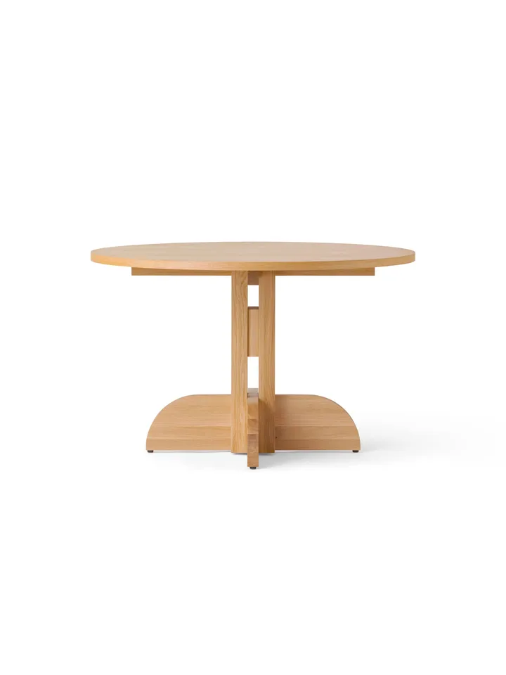 Puffin spisebord eikfiner Natural - Naturlig eikefiner, Ø120 cm - Audo Copenhagen