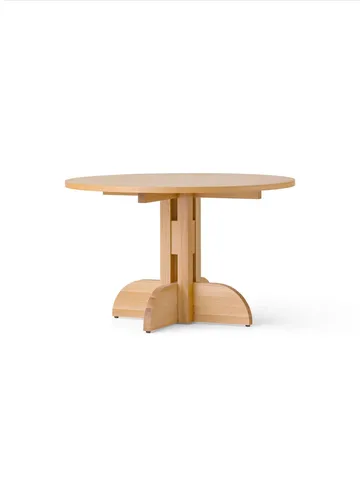 Puffin spisebord eikfiner Natural - Naturlig eikefiner, Ø120 cm - Audo Copenhagen
