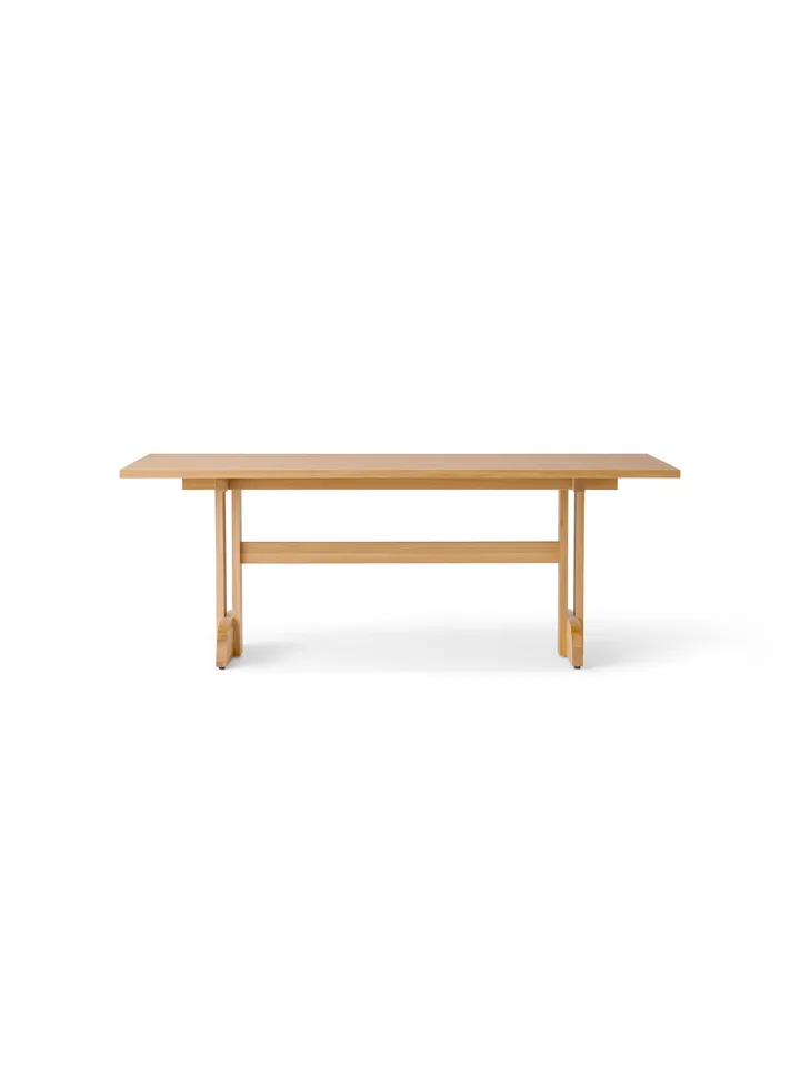 Puffin spisebord eikfiner Natural - Naturlig eikefiner, 200x95 cm - Audo Copenhagen