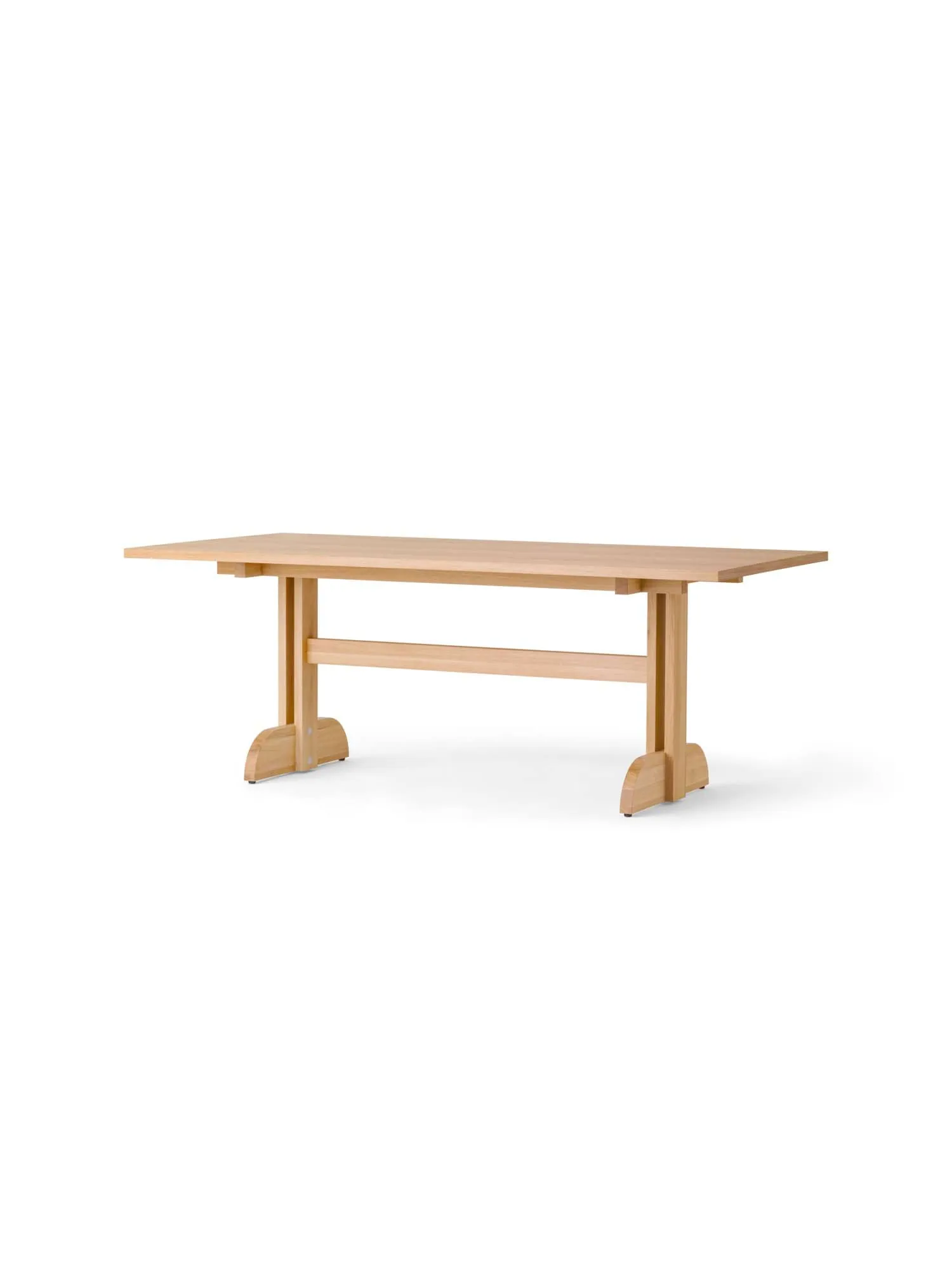 Puffin spisebord eikfiner Natural, Naturlig eikefiner, 200x95 cm Audo Copenhagen