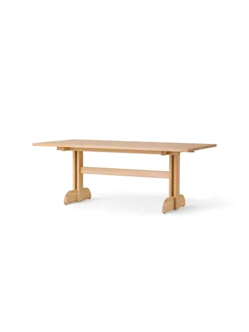 Puffin spisebord eikfiner Natural - Naturlig eikefiner, 200x95 cm - Audo Copenhagen