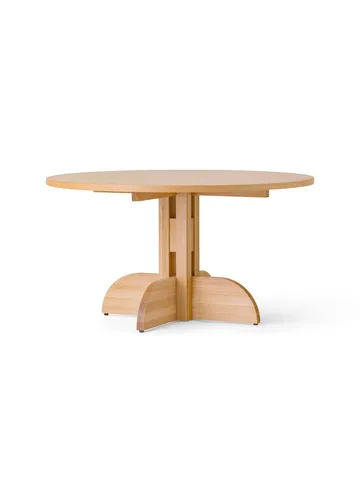 Puffin spisebord eikfiner Natural - Naturlig eikfiner, Ø140 cm - Audo Copenhagen