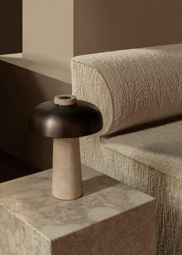 Reverse bordlampe 30 cm - Travertin-bronse messing - Audo Copenhagen