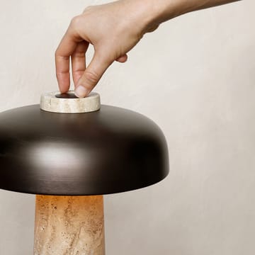 Reverse bordlampe 30 cm - Travertin-bronse messing - Audo Copenhagen